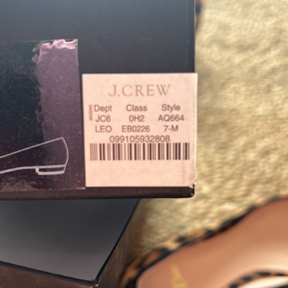 NIB JCrew leopard. Haircalf classic flat size 7 - Picture 5 of 6